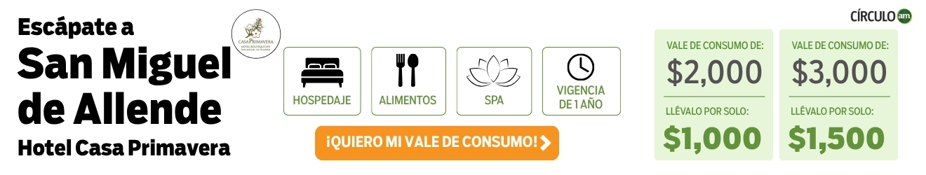 Beneficio Hotel Casa Primavera